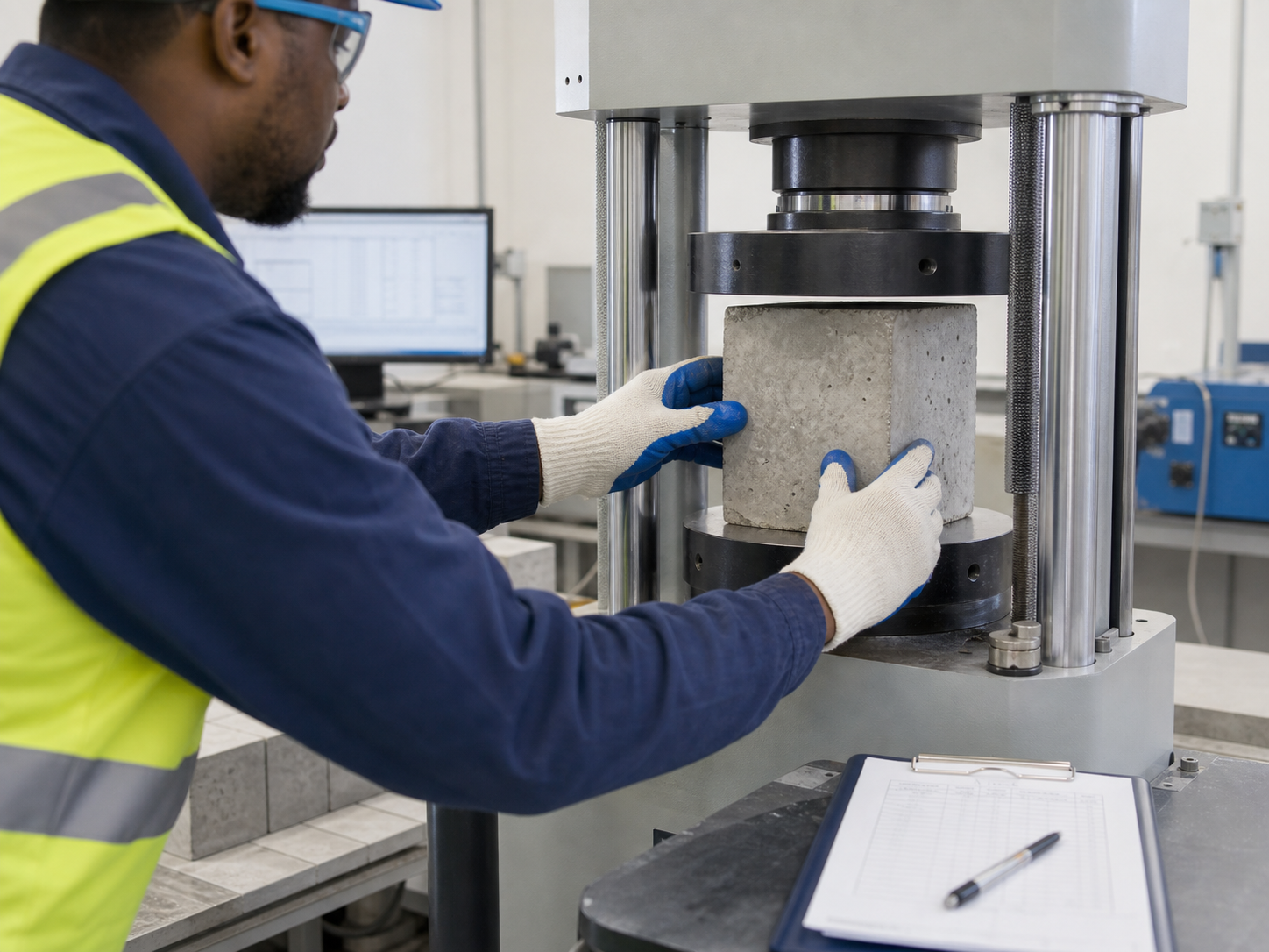 Concrete quality testing and verification